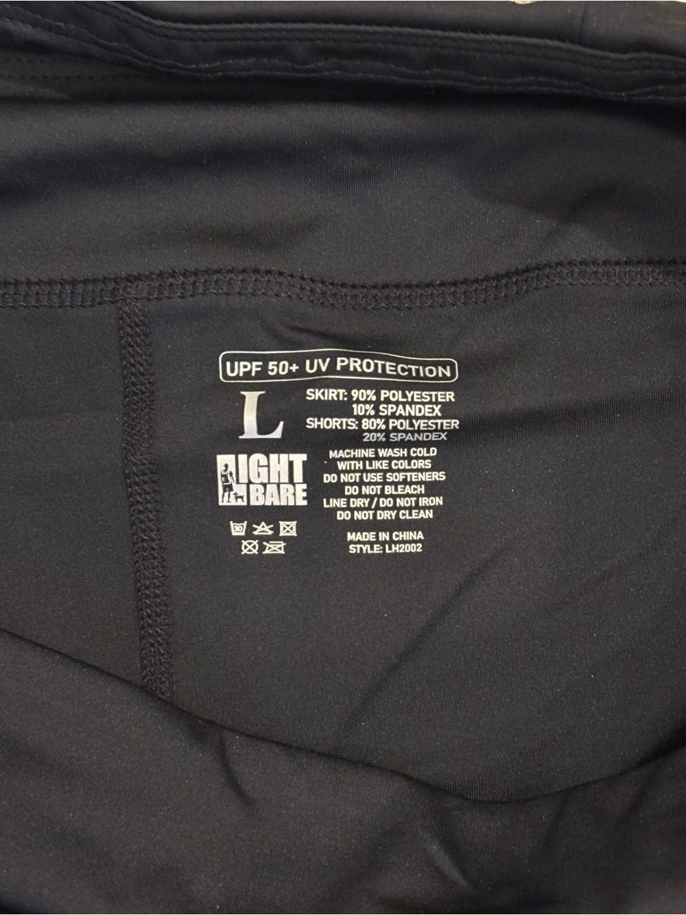 Black Active Skort with Zip Pockets - Picture 6 of 6